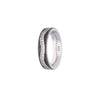 Men’s Wavy Zircon Silver Band