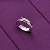 Men’s Zigzag Zircon Studded Band