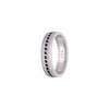 Men’s Zircon Studded Silver Band