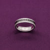 Men's Royally Bold Zircon Silver Band