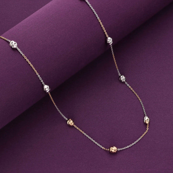 Sterling Balls Silver Chain Necklace