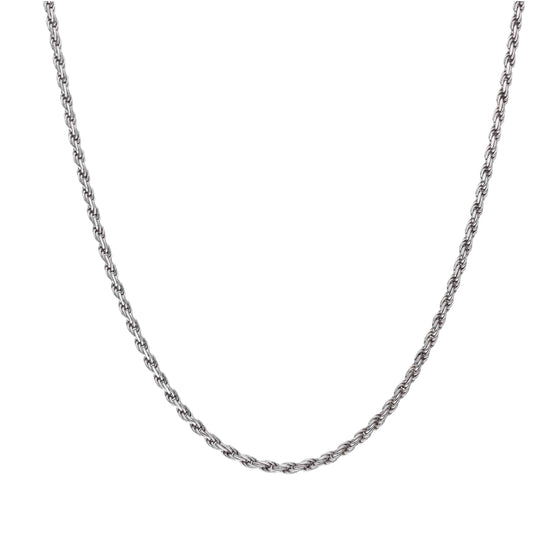 Shimmering Radiance Silver Chain Necklace