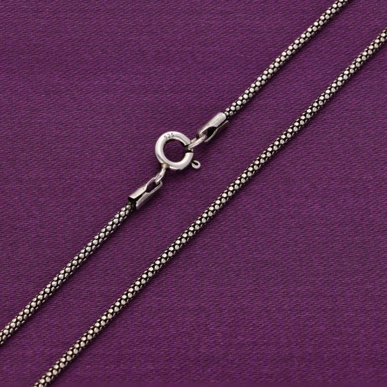 Classic Round Silver Chain Necklace