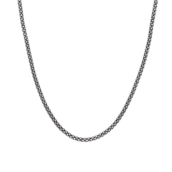 Classic Round Silver Chain Necklace