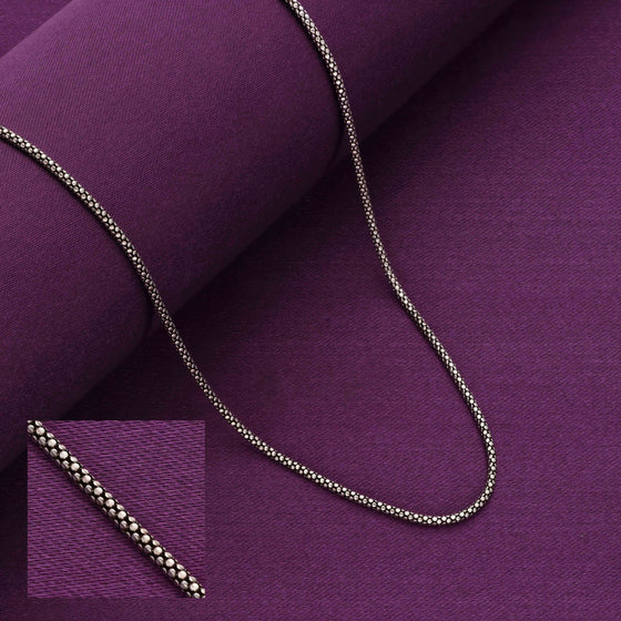 Classic Round Silver Chain Necklace