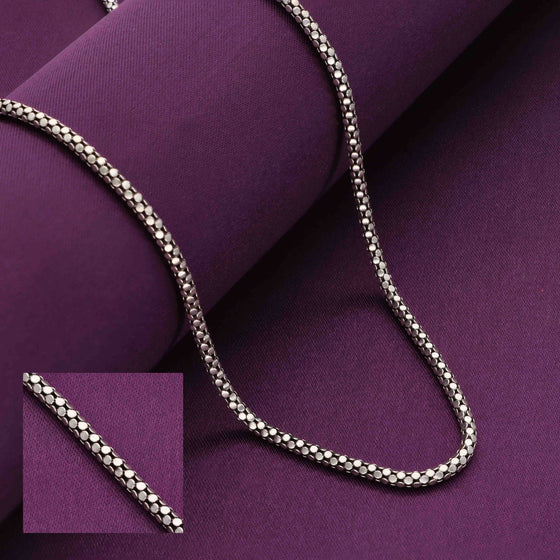 Classic Thick Silver Chain Necklace