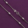 Sterling Silver Saturn Chain Necklace