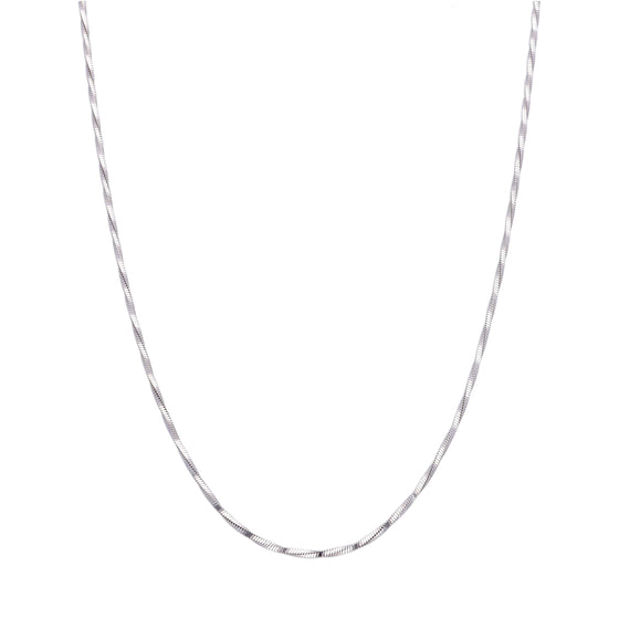 Sterling Silver Zigzag Chain Necklace