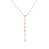 Sterling Diamond Shaped Silver Drops Casual Necklace