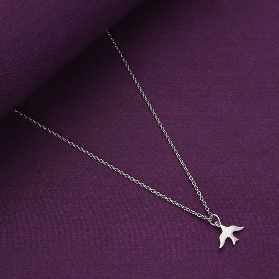 The Worthy Wings Casual Silver Necklace