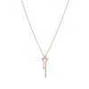 Stylish Abstract Zircon Casual Silver Necklace