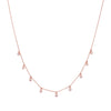 Dancing Beaded Zirconia Casual Silver Necklace