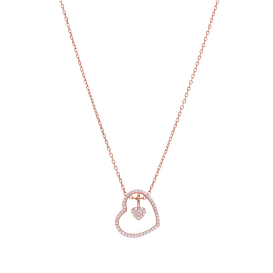 Heart of Hearts Silver Chain Necklace