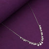 Strand of Twinkling Stars Casual Silver Necklace