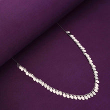  Strand of Silver Drops Casual Silver Necklace