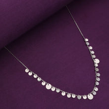  Strand of Silver Coins Casual Silver Necklace