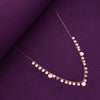 Strand of Silver Coins Casual Silver Necklace