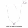 Shining Zircon Star Casual Silver Necklace