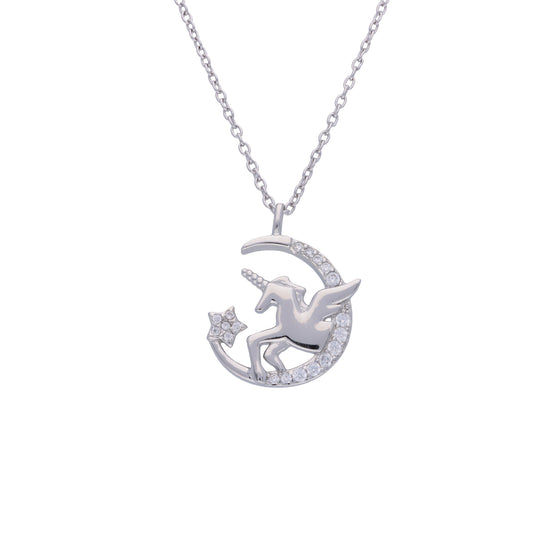 Unique Unicorn Casual Silver Chain Necklace