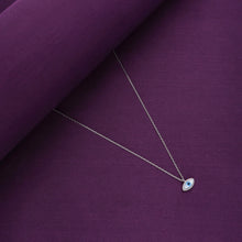  Minimalistic Single Evil Eye Silver Chain Necklace