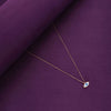 Minimalistic Single Evil Eye Silver Chain Necklace