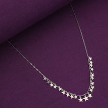  Sterling Symphony of Stars Casual Silver Necklace