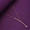 Sterling Pearl Drop Casual Rose Gold Necklace