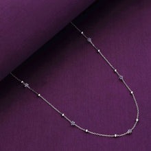  Minimalistic Evil Eye & Silver Beads Silver Chain Necklace