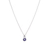 Simple Evil Eye Silver Chain Necklace