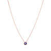 Simple Evil Eye Silver Chain Necklace