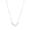 String of Pearls Silver Chain Necklace