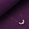 String of Pearls Silver Chain Necklace