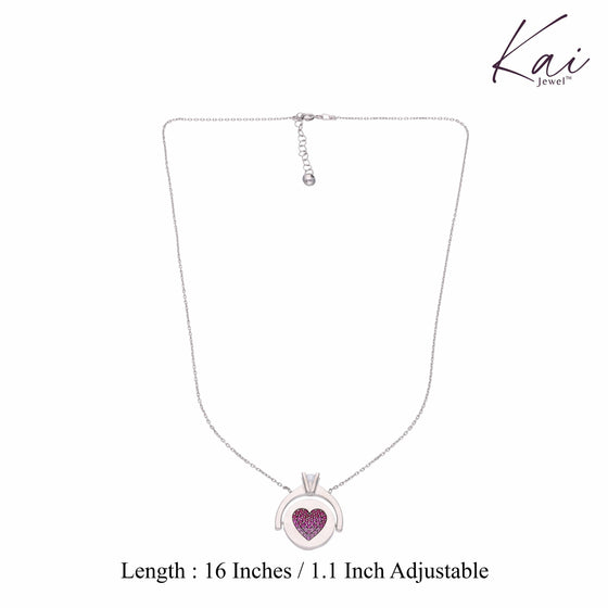 A Beautiful Ode of Love Casual Silver Chain Necklace