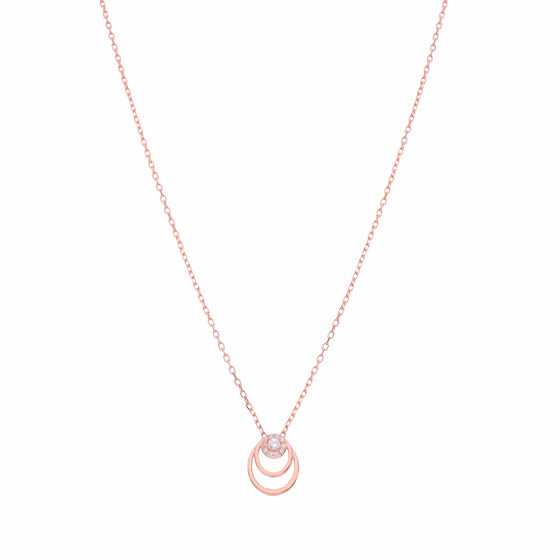 Sterling Concentrics Casual Silver Chain Necklace