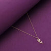 A Rosy Radiance of Love Casual Silver Chain Necklace