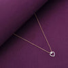 A Hearty Glint Rose Gold Chain Necklace