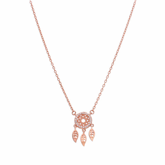 Dream Catcher Silver Necklace