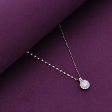  Minimal Crystal Casual Silver Necklace