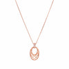 Pave Single Drop Silver Chain Necklace