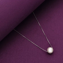  Luminance Pearl Silver Necklace