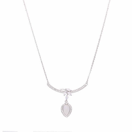 Grace Drop Silver Chain Necklace