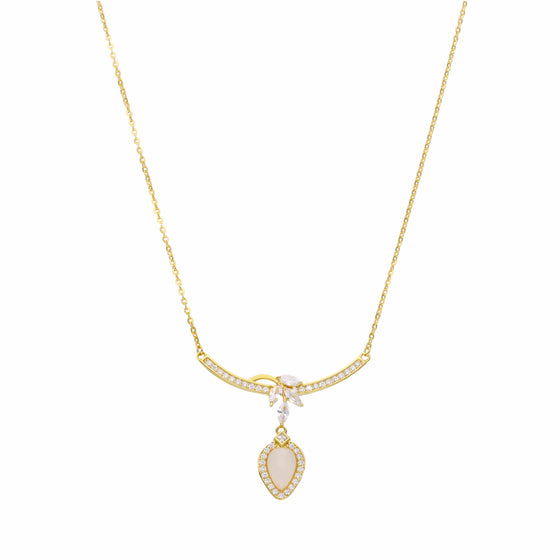 Grace Drop Silver Chain Necklace