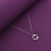 MINIMALISTIC STARRY SPECTACLE FLORAL SILVER NECKLACE