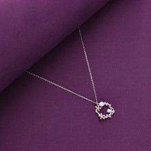  MINIMALISTIC STARRY SPECTACLE FLORAL SILVER NECKLACE