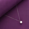 Pearly White Silver Necklace