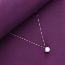 Pearly White Silver Necklace