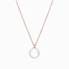 Pearly White Silver Necklace