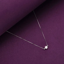  TRENDY PEARL & SILVER BEADS SILVER CHAIN NECKLACE