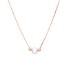 TRENDY PEARL & SILVER BEADS SILVER CHAIN NECKLACE