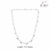 Starry Saga Double Layered Long Silver Chain Necklace